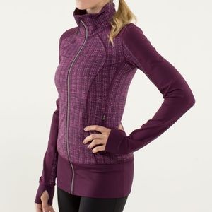 Lululemon Asana Jacket 8 Ziggy Wee Plum Zip Up